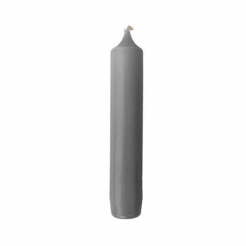 Dinerkaarsje  – Dark Grijs 11cm