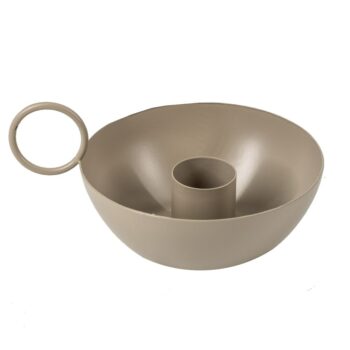 Kaarsen standaard bowl Zand