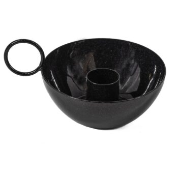 Kaarsen standaard bowl zwart