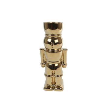 Vaasje aardewerk gouden Nutcracker