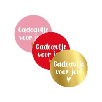 Kado Stickers | Cadeautje voor jou (12 stuks)