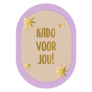 Ansichtkaartje | Kado voor jou - Ovaal