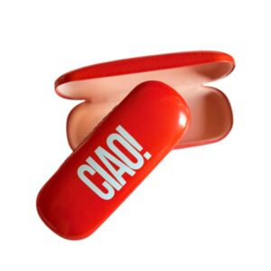 STUDIOLEUK brillenkoker ciaorood