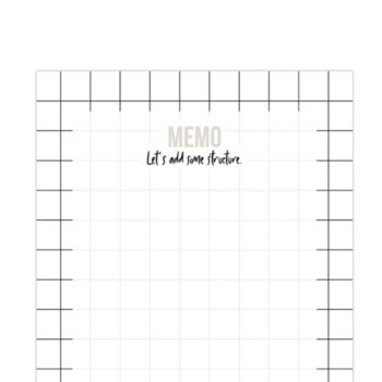 Notebook memo lets addstructure