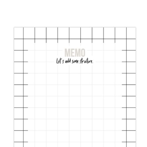 Notebook memo lets addstructure