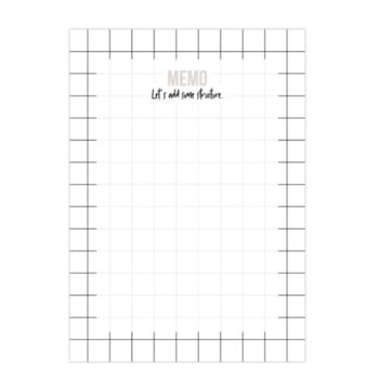 Notebook memo lets addstructuresmall