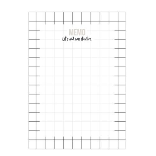 Notebook memo lets addstructuresmall