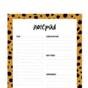 Notebook notepad leppard lsrge