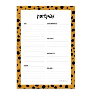 Notebook notepad leppard small