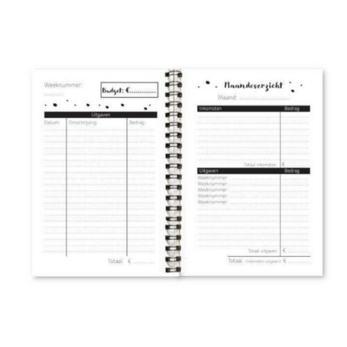 Studioleuk budgetplanner2 zwartwit