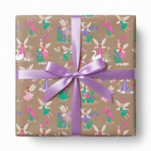 Kadopapier | Fairy Tale Taupe – Lilac  (30cmx3m)