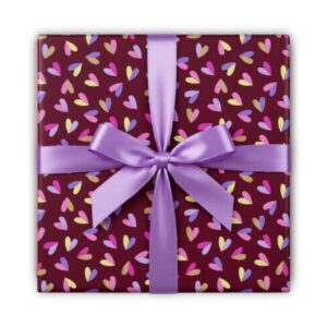 Kadopapier |   Hearts Duo Beet Red (30cmx3m)