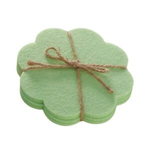 Studioleuk onderzetters vilt groen