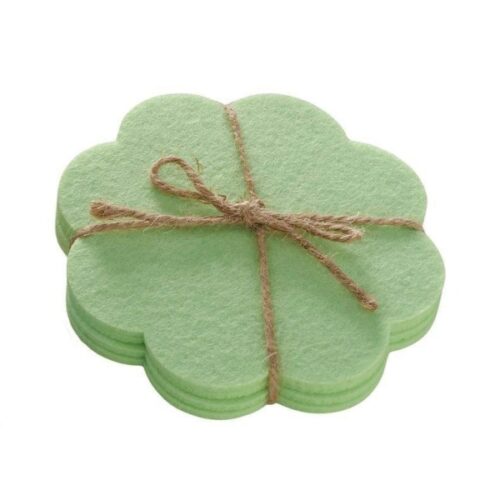 Studioleuk onderzetters vilt groen