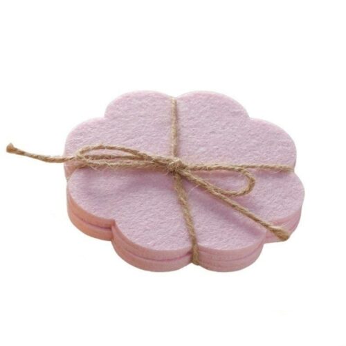 Studioleuk onderzetters vilt roze