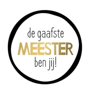 Kado Stickers | De gaafste meester ben jij (10 stuks)