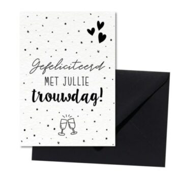 Ansichtkaartje | Gefeliciteerd met jullie trouwdag