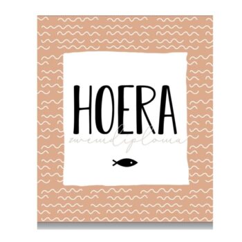 Ansichtkaartje | Hoera Zwemdiploma incl enveloppe