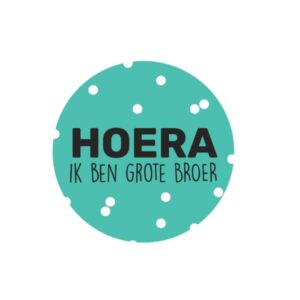 Kado Stickers | Hoera Ik ben grote broer (10 stuks)