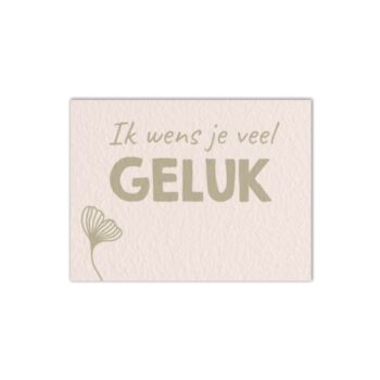 Ansichtkaartje |  Ik wens je veel geluk