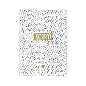 Ansichtkaartje | Sorry, little black dots