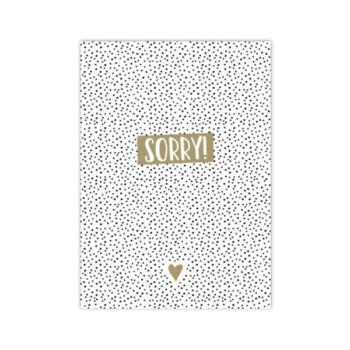 Ansichtkaartje | Sorry, little black dots