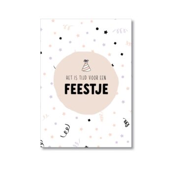 Ansichtkaartje | Het is tijd voor een feestje