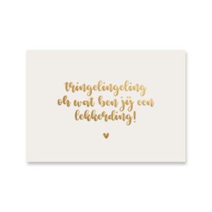 Ansichtkaartje | Tringelingeling, lekker ding