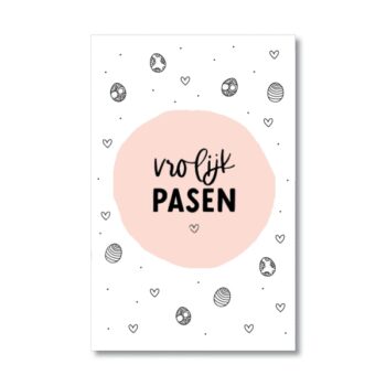 Ansichtkaartje | Vrolijk Pasen - Paaseitjes