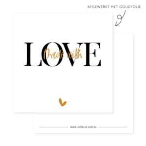 Cadeaukaartje  | A7 - Made with Love
