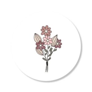 Kado Stickers | Bouquet Bloemen  (10 stuks)