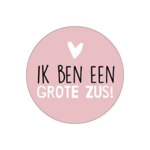 Kado Stickers | Ik ben een grote zus (10 stuks)