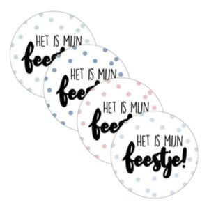 Kado Stickers | Het is mijn Feestje (12 stuks)