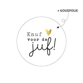 Kado Stickers | Knuf voor de juf  (10 stuks)