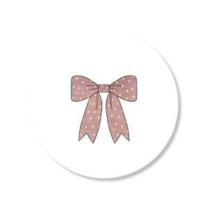 Kado Stickers | Little Lovely Pink Bow  (10 stuks)