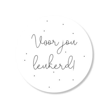 Kado Stickers | Voor jou, Leukerd (10 stuks)