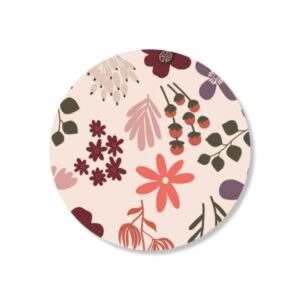 Kado Stickers | Vrolijke bloemen (10 stuks)