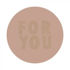 Kado Stickers | For you - Bruin Goldfoil (10 stuks)