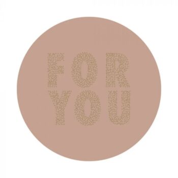 Kado Stickers | For you - Bruin Goldfoil  (10 stuks)