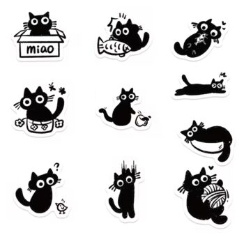 Studioleuk stickers blackcat