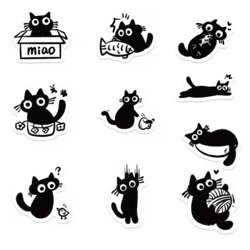 Studioleuk stickers blackcat