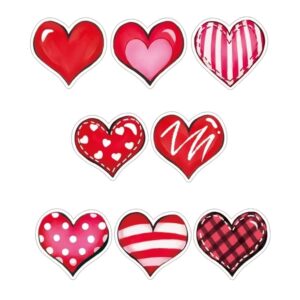 Studioleuk stickers hartjes roodvaria