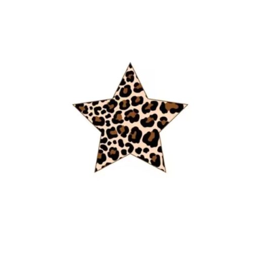 Studioleuk stickers luipaard star
