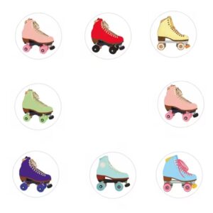 Studioleuk stickers rolschaatsen