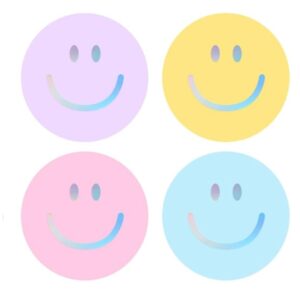 Studioleuk stickers smileysilver