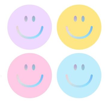 Studioleuk stickers smileysilver