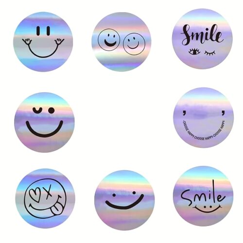 Studioleuk stickers smileyzilver