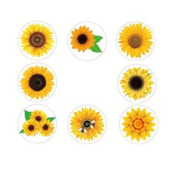Studioleuk stickers zonnebloem