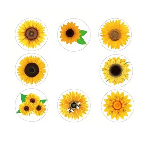 Studioleuk stickers zonnebloem