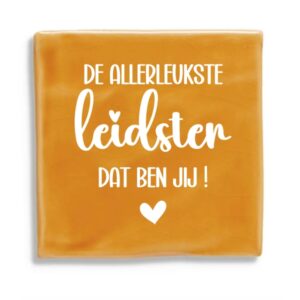 Tegeltje - De allerleukste leidster, ben jij